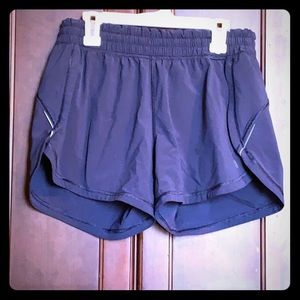 Athleta lined navy blue running exercise shorts